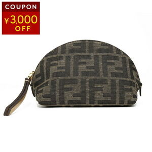 Fendi Shoulder Bag Brown FF Jacquard